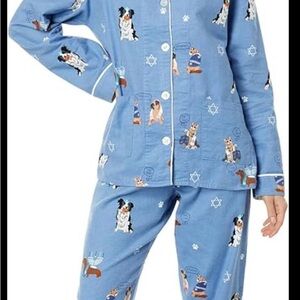 P.J. Salvage Blue Dog Print Pajama Set